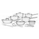 JOGO DE PANELAS ACO INOX COM FUNDO TRIPLO 10 PC TRAMONTINA