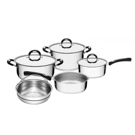 JOGO DE PANELAS ACO INOX COM FUNDO TRIPLO 5 PC TRAMONTINA