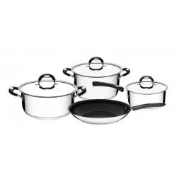 JOGO DE PANELAS ACO INOX COM FUNDO TRIPLO 4 PC TRAMONTINA
