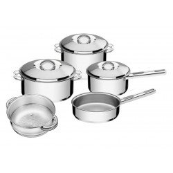 JOGO DE PANELAS ACO INOX COM FUNDO TRIPLO 5 PC TRAMONTINA