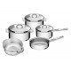 JOGO DE PANELAS ACO INOX COM FUNDO TRIPLO 5 PC TRAMONTINA