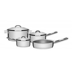 JOGO DE PANELAS ACO INOX COM FUNDO TRIPLO 7 PC TRAMONTINA