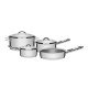 JOGO DE PANELAS ACO INOX COM FUNDO TRIPLO 7 PC TRAMONTINA