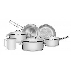 JOGO DE PANELAS EM ACO INOX FUNDO TRIPLO 6 PECAS TRAMONTINA