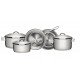 JOGO DE PANELAS ACO INOX COM FUNDO TRIPLO 5 PC TRAMONTINA