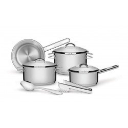 JOGO DE PANELAS ACO INOX COM FUNDO TRIPLO 6 PC TRAMONTINA