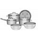 JOGO DE PANELAS ACO INOX COM FUNDO TRIPLO 6 PC TRAMONTINA