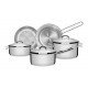 JOGO DE PANELAS ACO INOX COM FUNDO TRIPLO 5 PC TRAMONTINA