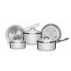 JOGO DE PANELAS ACO INOX COM FUNDO TRIPLO 5 PC TRAMONTINA