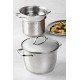 JOGO COZI-PASTA TRAMONTINA ALLEGRA EM AÇO INOX COM FUNDO TRIPLO 2 PEÇAS