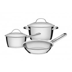 JOGO DE PANELAS ACO INOX COM FUNDO TRIPLO 3 PC TRAMONTINA