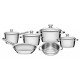 JOGO DE PANELAS ACO INOX 6 PC TRAMONTINA