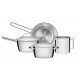 JOGO DE PANELAS ACO INOX COM FUNDO TRIPLO 4 PC TRAMONTINA