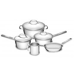 JOGO DE PANELAS ACO INOX COM FUNDO TRIPLO 5 PC TRAMONTINA