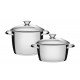 JOGO DE PANELAS ACO INOX 2 PC TRAMONTINA