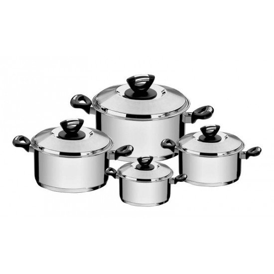 JOGO DE PANELAS ACO INOX COM FUNDO TRIPLO 4 PC TRAMONTINA