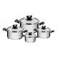 JOGO DE PANELAS ACO INOX COM FUNDO TRIPLO 4 PC TRAMONTINA