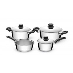 JOGO DE PANELAS ACO INOX COM FUNDO TRIPLO 4 PC TRAMONTINA