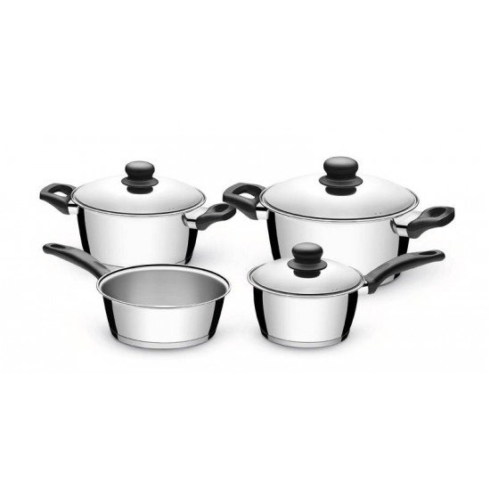 JOGO DE PANELAS ACO INOX COM FUNDO TRIPLO 4 PC TRAMONTINA