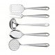 JOGO DE UTENSÍLIOS TRAMONTINA UTILITY EM AÇO INOX COM SUPORTE DE PAREDE ACABAMENTO BRILHO 5 PEÇAS