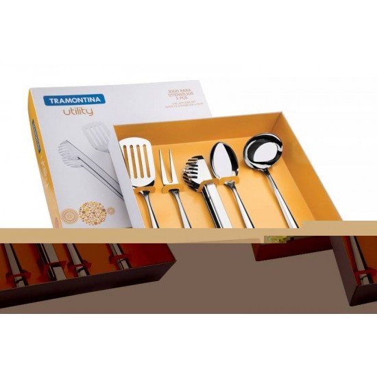 JOGO DE UTENSILIOS 5 PC TRAMONTINA