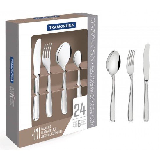 FAQUEIRO ACO INOX 24 PC TRAMONTINA
