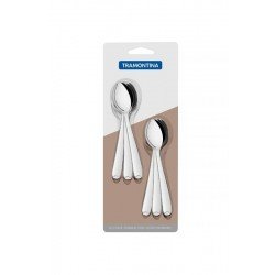 CONJUNTO DE COLHERES PARA CHA ACO INOX 6 PC TRAMONTINA