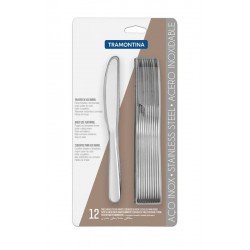 CONJUNTO DE FACAS DE MESA ACO INOX 12 PC TRAMONTINA