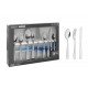 FAQUEIRO ACO INOX COM FACA DE MESA 38 PC TRAMONTINA
