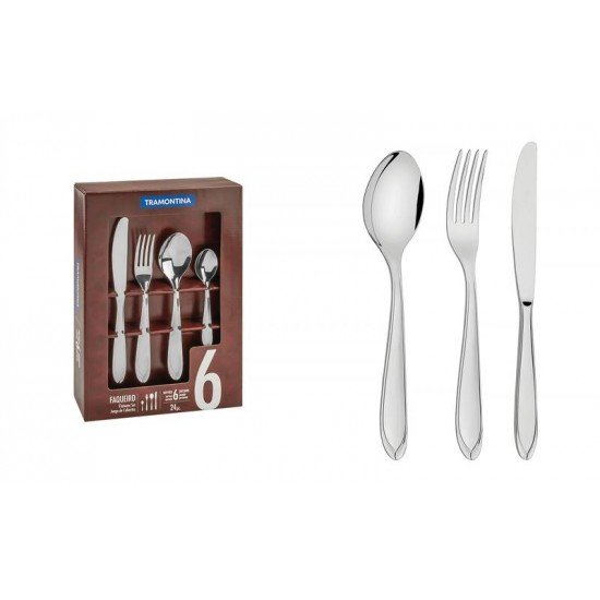FAQUEIRO ACO INOX 24 PC TRAMONTINA