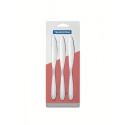 CONJUNTO DE FACAS PARA SOBREMESA AÇO INOX 3 PÇ.