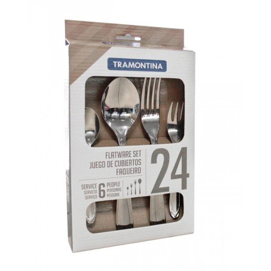 FAQUEIRO ACO INOX 24 PC TRAMONTINA
