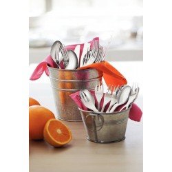 FAQUEIRO TRAMONTINA LAGUNA EM AÇO INOX COM FACAS DE MESA ACABAMENTO EM BRILHO COM DETALHES NO CABO 60 PEÇAS