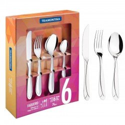 FAQUEIRO ACO INOX 24 PC TRAMONTINA