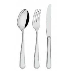 FAQUEIRO SONATA EM ACO INOX FACAS DE MESA FORJADAS ACABAMENTO BRILHO SEM ESTOJO 130 PECAS TRAMONTINA