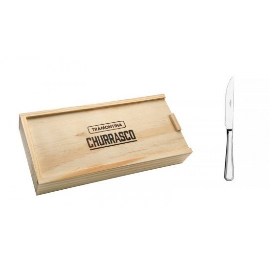 CONJUNTO PARA CHURRASCO ACO INOX 6 PC TRAMONTINA