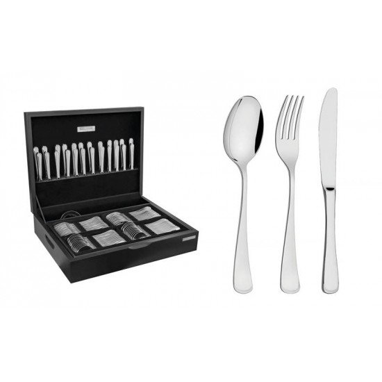 FAQUEIRO MONACO EM ACO INOX FACAS DE MESA FORJADAS 6MM ACABAMENTO ALTO BRILHO 101 PECAS TRAMONTINA