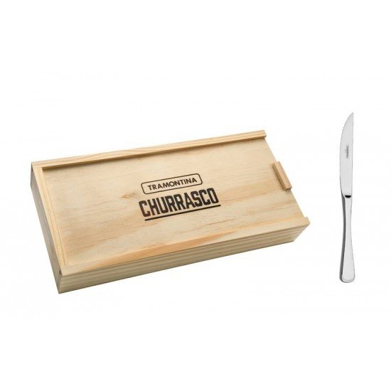 CONJUNTO PARA CHURRASCO ACO INOX 6 PC TRAMONTINA