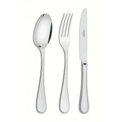 FAQUEIRO TRAMONTINA FIRENZE EM AÇO INOX COM FACAS DE MESA FORJADAS ACABAMENTO BRILHO SEM ESTOJO 101 PEÇAS