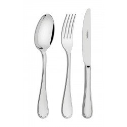 FAQUEIRO FIRENZE EM ACO INOX COM FACAS DE MESA ACABAMENTO BRILHO 30 PECAS TRAMONTINA