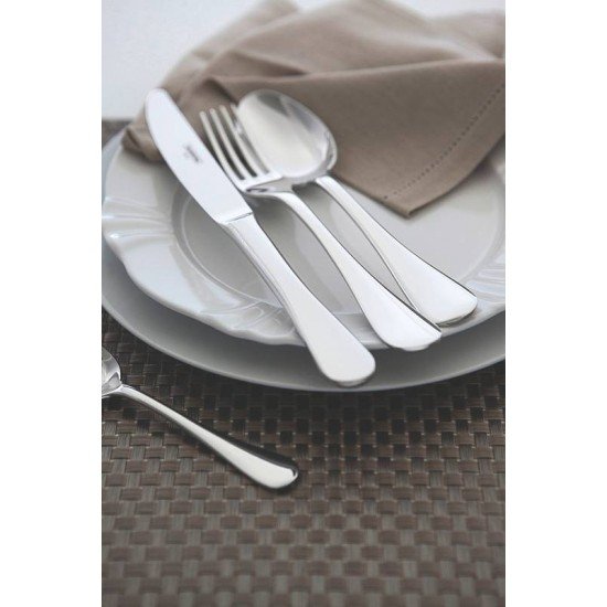 FAQUEIRO TRAMONTINA CLASSIC EM AÇO INOX COM FACAS DE MESA FORJADAS ACABAMENTO BRILHO E ESTOJO DE MADEIRA 130 PEÇAS