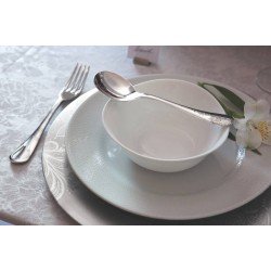 CONJUNTO DE COLHERES PARA SOBREMESA LACE EM ACO INOX 6 PECAS TRAMONTINA