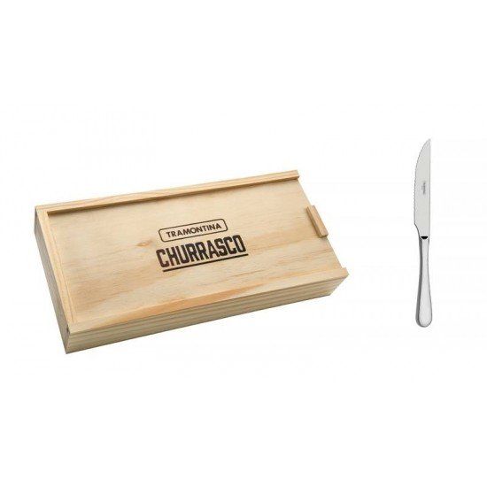 CONJUNTO PARA CHURRASCO ACO INOX 6 PC TRAMONTINA