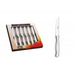 JOGO ACO INOX FACAS PARACHURRASCO 6 PEÇAS TRAMONTINA