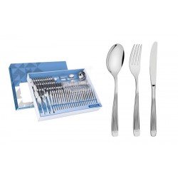 FAQUEIRO ACO INOX COM FACA DE MESA 101 PC TRAMONTINA