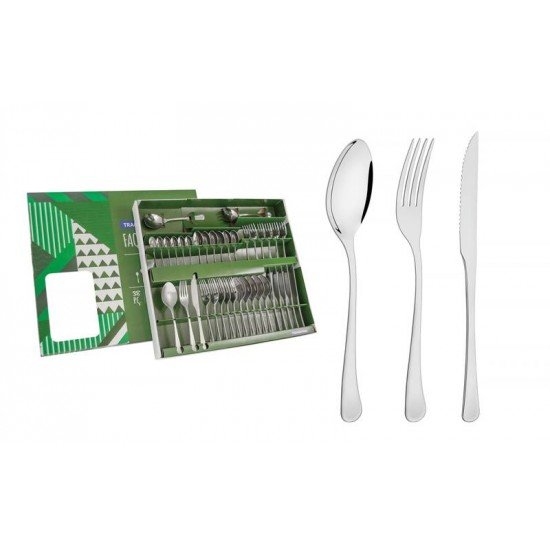 FAQUEIRO ACO INOX COM FACA PARA CHURRASCO 38 PC TRAMONTINA