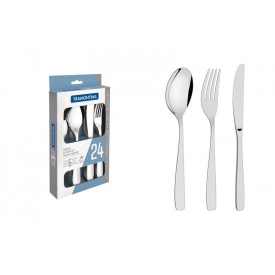 FAQUEIRO ACO INOX 24 PC TRAMONTINA