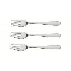 CONJUNTO DE GARFOS DE MESA TRAMONTINA AAZONAS EM AÇO INOX 3 PEÇAS.