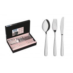 FAQUEIRO AMAZONAS EM ACO INOX COM FACAS DE MESA ACABAMENTO BRILHO 36 PECAS TRAMONTINA