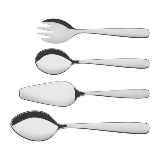 JOGO DE UTENSILIOS AMAZONAS EM ACO INOX ACABAMENTO BRILHO 4 PECAS TRAMONTINA